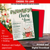 LeahG Winter Cheer Hygge Brautparty Wedding Einladung