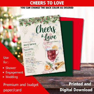 LeahG Winter Mulled Wine Brautparty Wedding Einladung