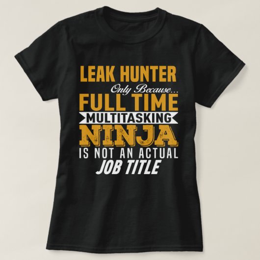 Leak Hunter T-Shirt (Design vorne)