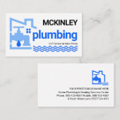 Leaking Building Frame Leaking Faucet Visitenkarte (Vorne/Hinten)