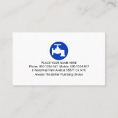 Leaking Faucet From Building Frame Visitenkarte (Rückseite)