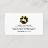 Leaking Faucet Pipe Under Rooftop Visitenkarte (Rückseite)