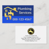 Leaking Faucet Pipe Under Rooftop Visitenkarte (Vorne/Hinten)