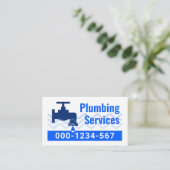 Leaking Faucet Water Waves Visitenkarte (Stehend Vorderseite)