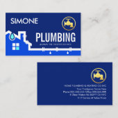 Leaking Home Pipe Frame Visitenkarte (Vorne/Hinten)