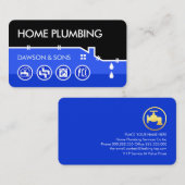 Leaking Home Water Pipe Frame Visitenkarte (Vorne/Hinten)