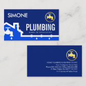 Leaking Home Water Pipe Frame Visitenkarte (Vorne/Hinten)