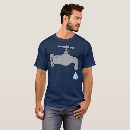Leaky Faucet Plumber T-Shirt (Vorne ganz)