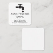 Leaky faucet quadratische visitenkarte (Vorne/Hinten)