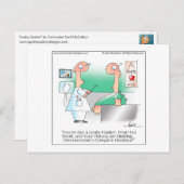 LEAKY GASKET Cartoon Postcard bis April McCallum Postkarte (Vorne/Hinten)