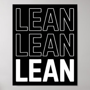 Lean Bodybuilding Workout Fitness Gym G Poster