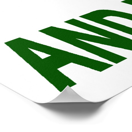 LEAN CLEAN & DRIVING GREEN POSTER (Ecke)