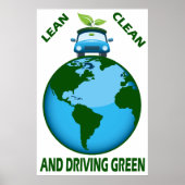 LEAN CLEAN & DRIVING GREEN POSTER (Vorne)