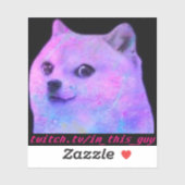 Lean Doge Sticker (Blatt)