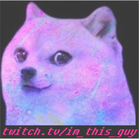 Lean Doge Sticker (Vorderseite)