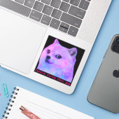 Lean Doge Sticker (Laptop mit iPhone)