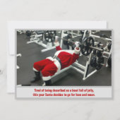 Lean & Gemein Santa - Funny Albern Jochen Weihnach Einladung (Vorderseite)