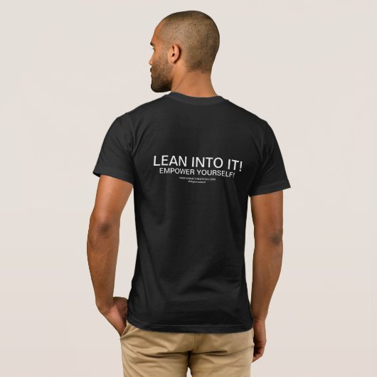 Lean in's! T-Shirt (Schwarz voll)