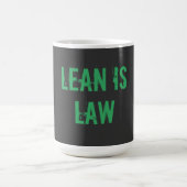 Lean is Law Fitness Personal Trainer Bodybuilding Kaffeetasse (Mittel)