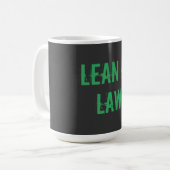 Lean is Law Fitness Personal Trainer Bodybuilding Kaffeetasse (Vorderseite Links)