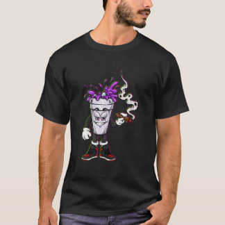 Lean Lila Getränk Schmutzige Doppeltasse Lean Lini T-Shirt