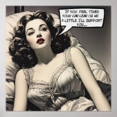 Lean On Me 1950er Jahre Romance Comic Poster (Vorne)