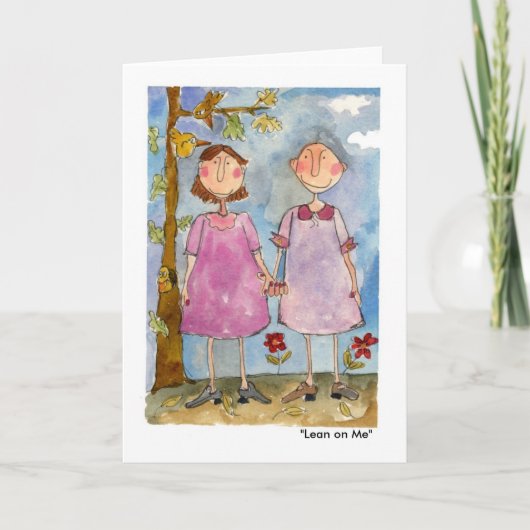 "Lean on Me" Karte (Vorderseite)