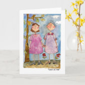 "Lean on Me" Karte (Gelbe Blume)