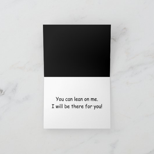 Lean On Me Note Card Karte (Innenseite)
