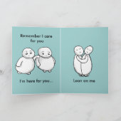 Lean on me - wenn Sie sich niederlassen Karte (Innenseite)