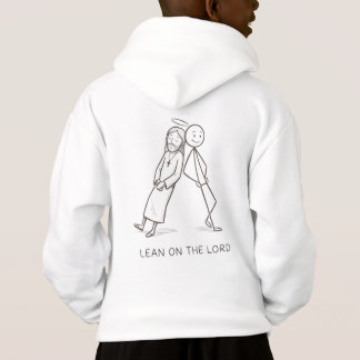 Lean on the Lord Lustiger Jesus-Strichmännchen-Hoo Hoodie