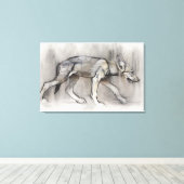 Lean Pup Leinwanddruck (Insitu (Holzboden))