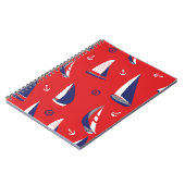 Lean Sailboat Muster Notizblock (Linke Seite)