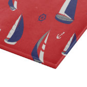 Lean Sailboat Muster Schneidebrett (Ecke)