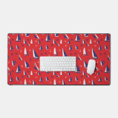 Lean Sailboat Pattern Schreibtischunterlage (Tastatur & Maus)