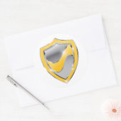 Lean sechs sigma gelb Gürtel zertifiziert Runder Aufkleber (Umschlag)