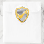 Lean sechs sigma gelb Gürtel zertifiziert Runder Aufkleber (Tasche)