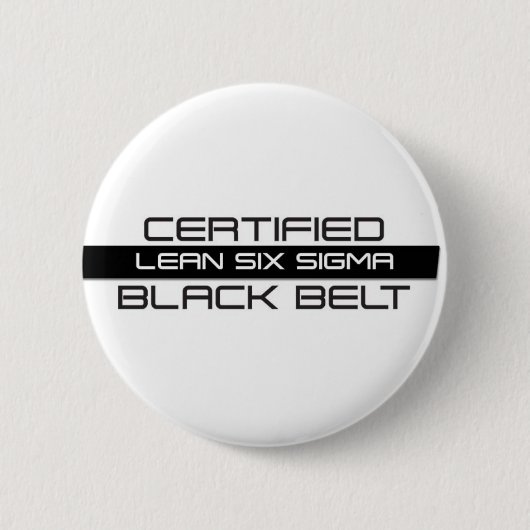 Lean Six Sigma Black Belt Button (Vorderseite)
