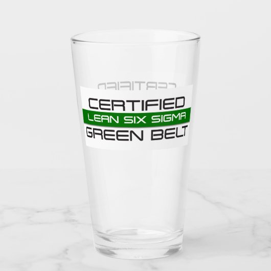 Lean Six Sigma Green Belt Glas (Vorderseite)