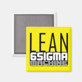 Lean Six Sigma Machine Gelb Gürtel Magnet (Vorderseite/Rückseite)