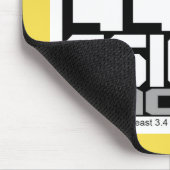 Lean Six Sigma Machine (Gelb) Mousepad (Ecke)