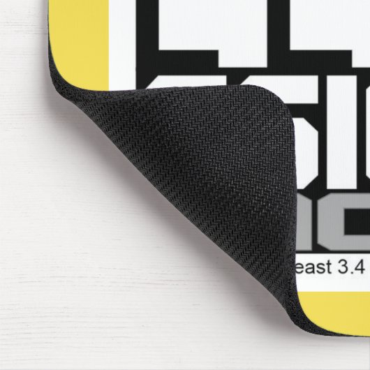 Lean Six Sigma Machine (Gelb) Mousepad (Ecke)