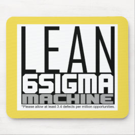 Lean Six Sigma Machine (Gelb) Mousepad
