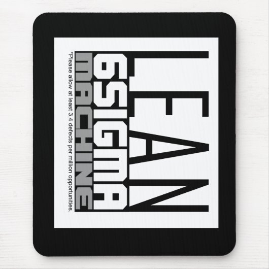 Lean Six Sigma Machine Mousepad (Vorne)