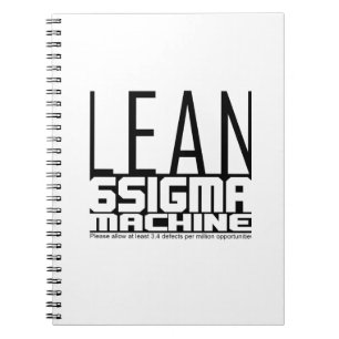 Lean Six Sigma Machine Notizblock