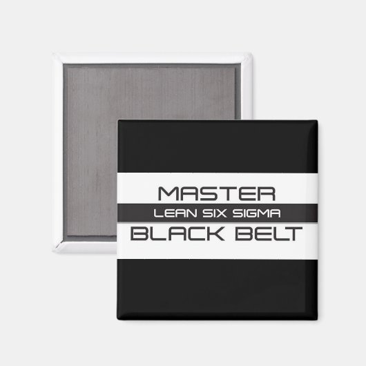 Lean Six Sigma Master Black Belt Magnet (Vorderseite/Rückseite)