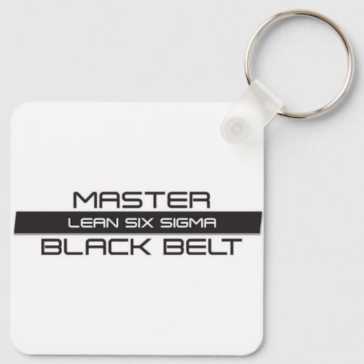 Lean Six Sigma Master Black Belt Schlüsselanhänger (Rückseite)