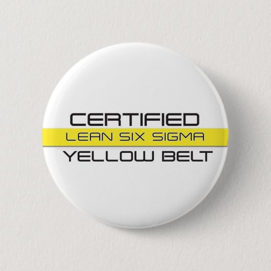 Lean Six Sigma Yellow Belt Button (Vorderseite)