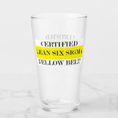 Lean Six Sigma Yellow Belt Glas (Vorderseite)