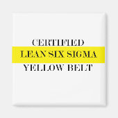 Lean Six Sigma Yellow Belt Magnet (Vorne)